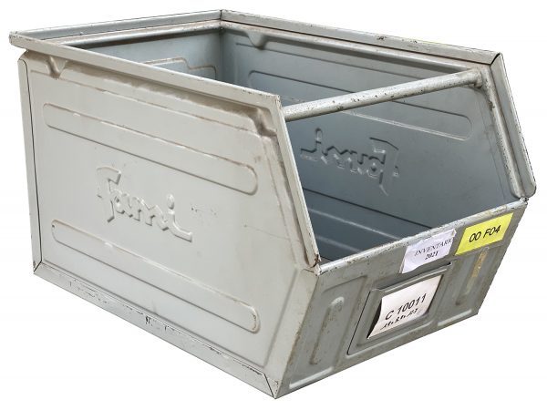 MC003-02 SCAFFALATURA CON CASSETTE DI METALLO A BOCCA DI LUPO mm 2110 x 520 h 1960 - immagine 5