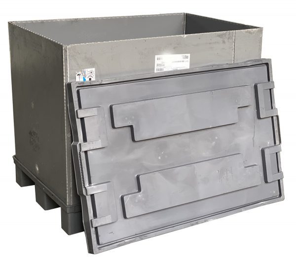PC001-02 CONTENITORI INDUSTRIALI IN PLASTICA RIPIEGABILI mm 1200 x 800 h 970 - immagine 16