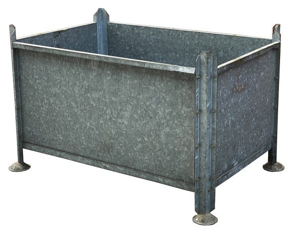 MC067-02 CONTENITORI INDUSTRIALI IN LAMIERA ZINCATA mm 1160X780 H720 - immagine 4