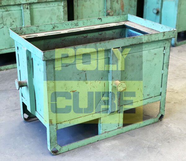 MC050-06 CONTENITORI IN LAMIERA SERIE PESANTE RIBALTABILI mm 950x610 H610 - immagine 7