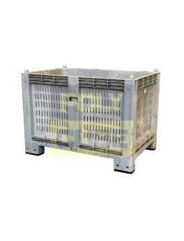 PC017-11 CONTENITORI IN PLASTICA CARGOPALLET 600 plus RETE mm 1200 x 800 h 850