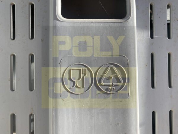 PC017-11 CONTENITORI IN PLASTICA CARGOPALLET 600 plus RETE mm 1200 x 800 h 850 - immagine 4