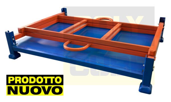 MP093-01 (prodotto NUOVO) PALLET PORTA ROTOLI RIPIEGABILI mm 1500 x 1120 h 1100 - immagine 3