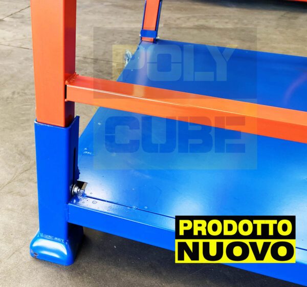 MP093-01 (prodotto NUOVO) PALLET PORTA ROTOLI RIPIEGABILI mm 1500 x 1120 h 1100 - immagine 6