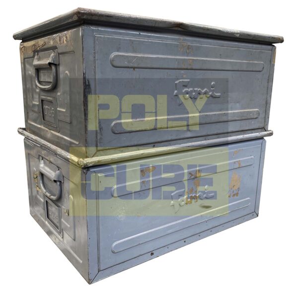 MC003-04 CASSETTE IN METALLO CON MANIGLIE versione grande mm 630 x 450 h 300 - immagine 5