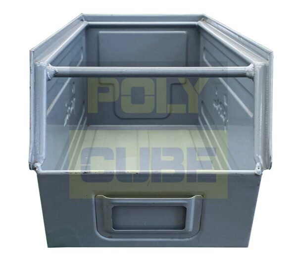 MC003-05 CASSETTE METALLICHE A BOCCA DI LUPO CON TRAVERSINO Versione piccola mm 500 x 210 h 200 (LOTTO DI 10 PEZZI) - immagine 3