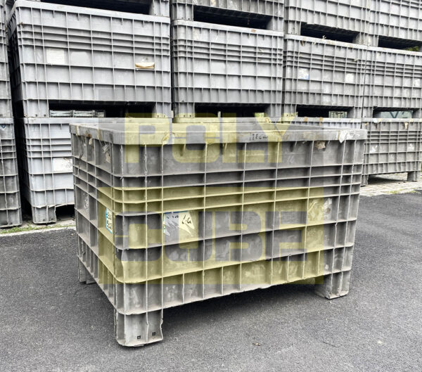 PC054-24 CONTENITORI INDUSTRIALI IN PLASTICA (PHDE) mm 1200 x 800 h 800 - immagine 3
