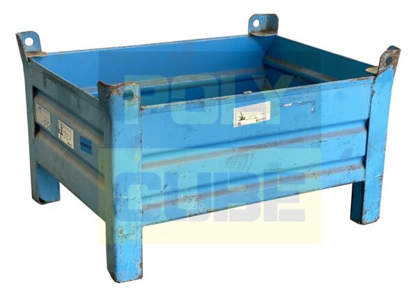 MC037-22 CONTENITORI INDUSTRIALI IN LAMIERA versione small mm 800x600 h500 - immagine 2