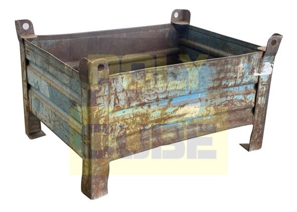 MC037-22 CONTENITORI INDUSTRIALI IN LAMIERA versione small mm 800x600 h500 - immagine 3