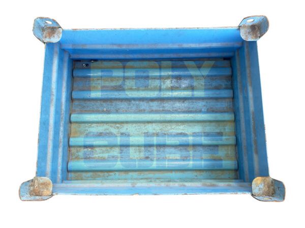 MC037-22 CONTENITORI INDUSTRIALI IN LAMIERA versione small mm 800x600 h500 - immagine 5