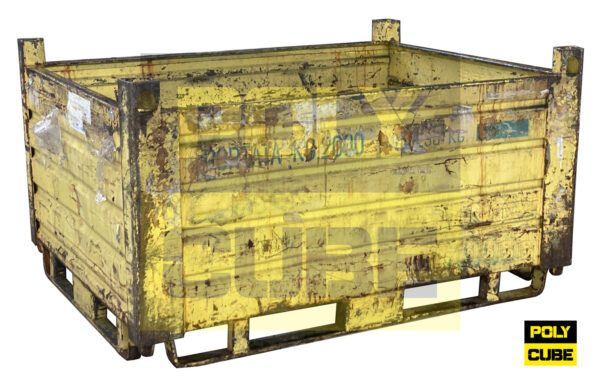 MC060-01 CONTENITORI INDUSTRIALI IN LAMIERA SERIE PESANTE versione big mm 1450X1100 H780 - immagine 3