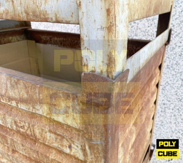 MC015-22 CONTENITORI IN LAMIERA mm 800 x 500 h660 (lotto di 3 pezzi) - immagine 3