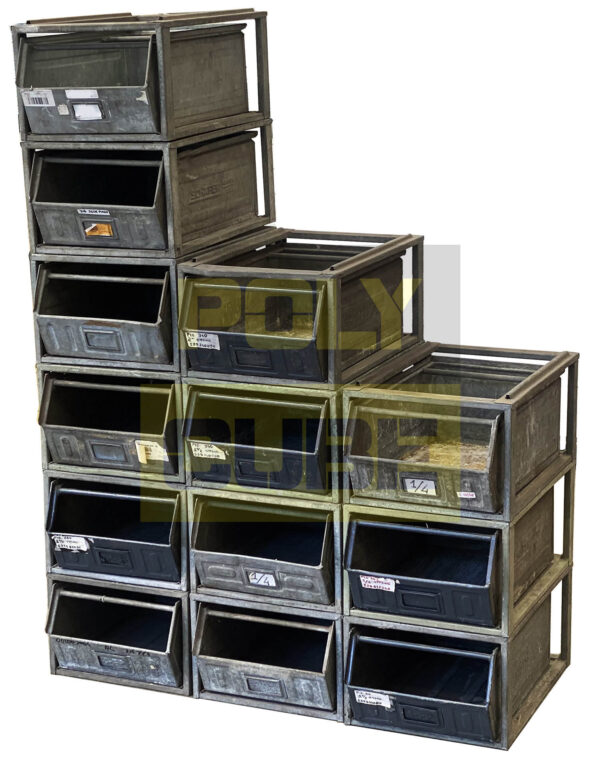 MC016-01 SCAFFALATURA COMPONIBILE PER CASSETTE A BOCCA DI LUPO mm 500 x 360 h250 - immagine 2