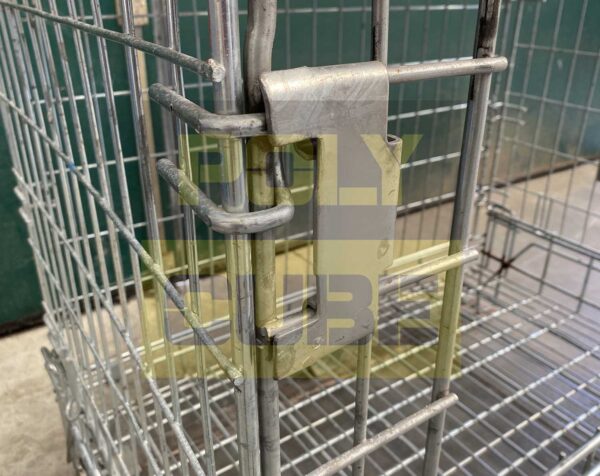 MC016-03 CESTE IN FILO METALLICO ZINCATO formato EUR mm 1200 X 800 H980 - immagine 5