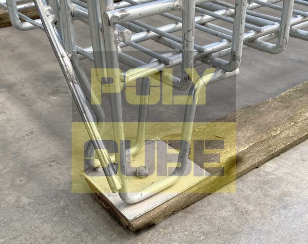 MC016-04 CESTE IN FILO METALLICO ZINCATO formato EUR mm 1200 X 800 H1130 - immagine 6