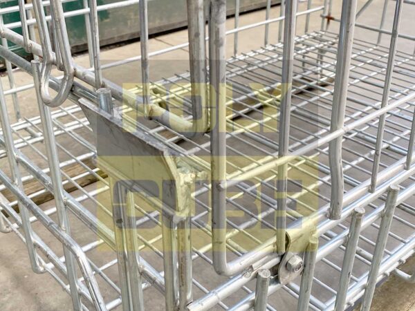 MC016-04 CESTE IN FILO METALLICO ZINCATO formato EUR mm 1200 X 800 H1130 - immagine 7