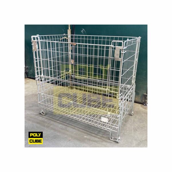 MC020-10 CESTE IN FILO METALLICO ZINCATO formato EUR mm 1200 X 800 H1120