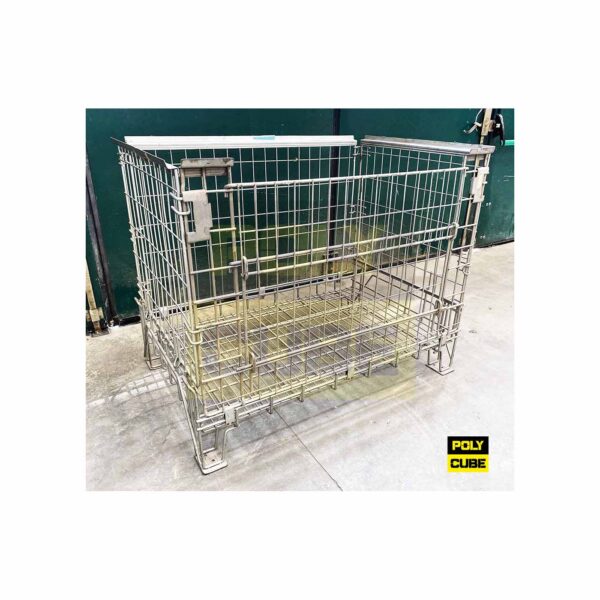 MC020-11 CESTE IN FILO METALLICO ZINCATO formato EUR mm 1200 X 800 H970