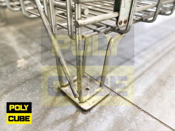MC020-11 CESTE IN FILO METALLICO ZINCATO formato EUR mm 1200 X 800 H970 - immagine 6