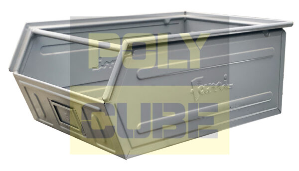 MC028-04 CASSETTE METALLICHE A BOCCA DI LUPO CON TRAVERSINO Versione grande mm 700 x 450 h300 - immagine 2