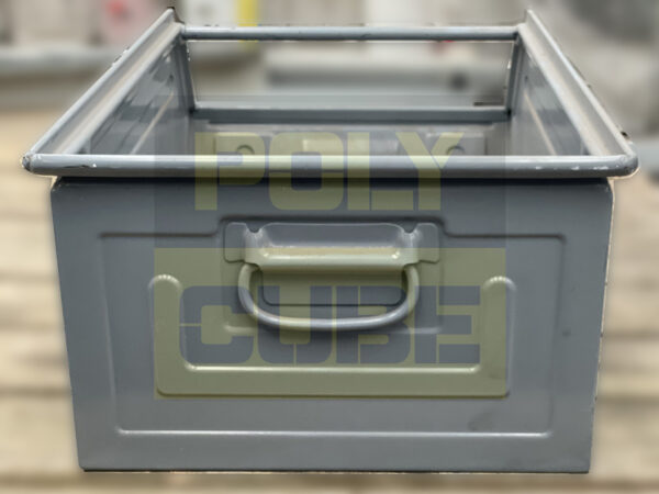 MC028-04 CASSETTE METALLICHE A BOCCA DI LUPO CON TRAVERSINO Versione grande mm 700 x 450 h300 - immagine 8