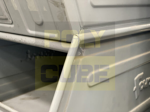 MC028-04 CASSETTE METALLICHE A BOCCA DI LUPO CON TRAVERSINO Versione grande mm 700 x 450 h300 - immagine 10