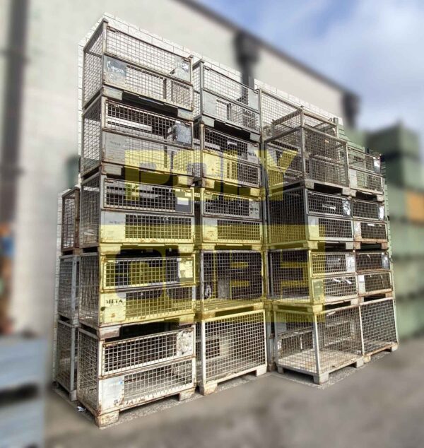 MC035-21 GITTERBOX Contenitori in rete metallica mm 1240 x 835 h 970 - immagine 7
