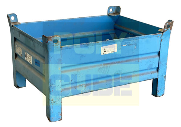MC037-22 CONTENITORI INDUSTRIALI IN LAMIERA versione small mm 800x600 h500 - immagine 2