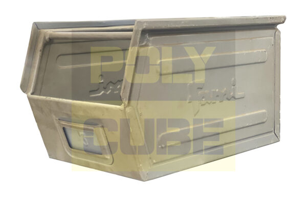 MC048-04 CASSETTE METALLICHE A BOCCA DI LUPO CON TRAVERSINO Versione piccola mm 345x210 h200 - immagine 2