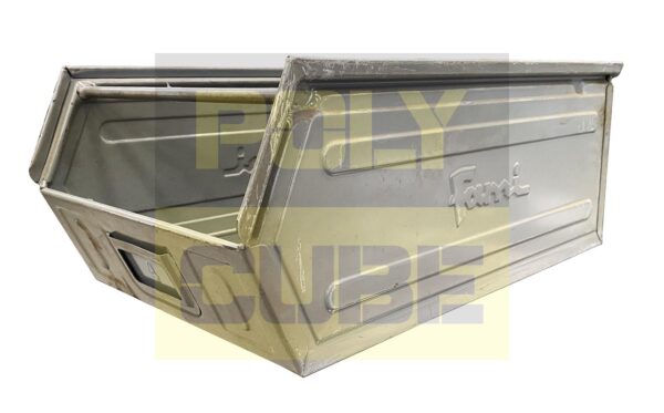 MC048-05 CASSETTE METALLICHE A BOCCA DI LUPO CON TRAVERSINO Versione MEDIA mm 515 x 310 h200 - immagine 2