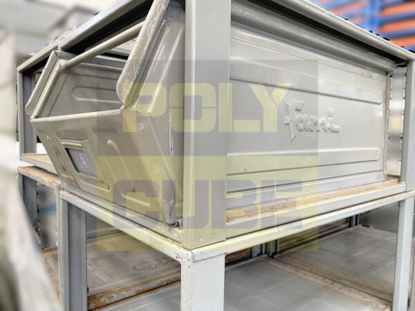 MC048-05 CASSETTE METALLICHE A BOCCA DI LUPO CON TRAVERSINO Versione MEDIA mm 515 x 310 h200 - immagine 12