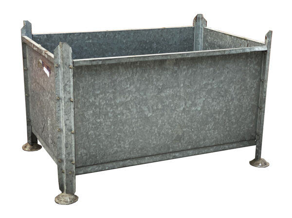 MC067-02 CONTENITORI INDUSTRIALI IN LAMIERA ZINCATA mm 1160X780 H720 - immagine 2