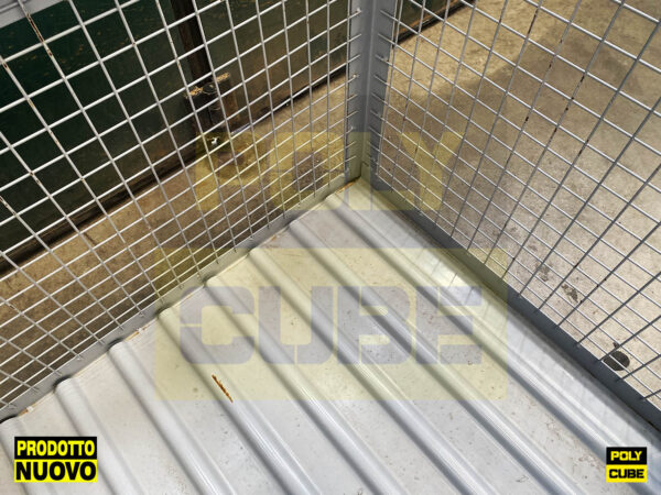 MC093-07 (prodotto NUOVO) CONTENITORI IN RETE METALLICA CON SLITTA LATO LUNGO mm1000x800h 845 - immagine 3