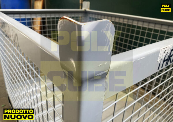 MC093-07 (prodotto NUOVO) CONTENITORI IN RETE METALLICA CON SLITTA LATO LUNGO mm1000x800h 845 - immagine 4