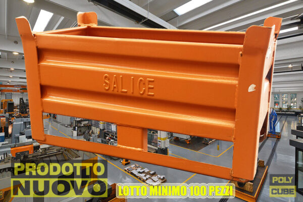 MC093-09 (prodotto NUOVO) CONTENITORI IN LAMIERA CON SLITTA LATO LUNGO mm 655x335h 380 - immagine 3