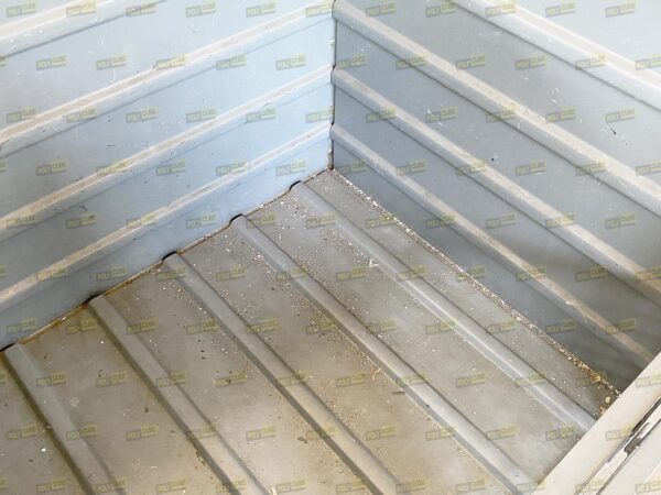 MC093-13 CONTENITORI INDUSTRIALI CON PORTELLA misto lamiera e rete mm 1000 X 800 H840 - immagine 4