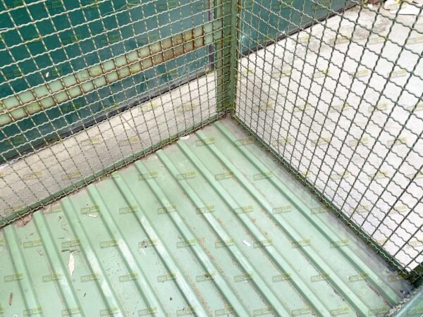 MC103-01 CONTENITORI INDUSTRIALI IN RETE CON SPORTELLINO mm1200x1000h1050 - immagine 4