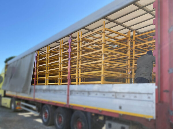 MP050-04 BANCALI O PALLET CON SPONDE AD INFILARE mm 1200 x1200 h1600 - immagine 14