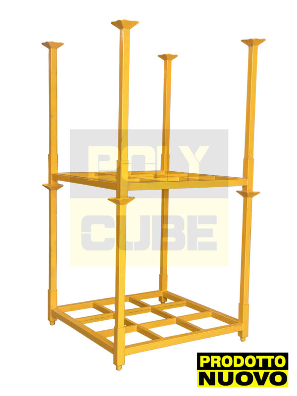 MP093-02 (prodotto NUOVO) PEDANE PALLET CON MONTANTI AD INFILARE mm 1200 x 1200 h 1200 - DISPONIBILI DALLA SECONDA DECADE DI LUGLIO 2025 - immagine 3