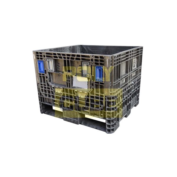 PC001-08 CONTENITORI INDUSTRIALI IN PLASTICA ABBATTIBILI versione small mm810x770h640