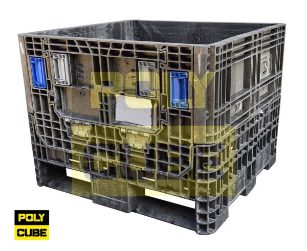 PC001-08 CONTENITORI INDUSTRIALI IN PLASTICA ABBATTIBILI versione small mm810x770h640 - immagine 2