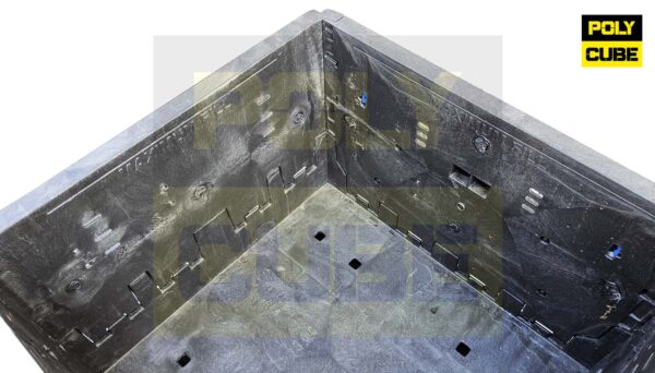 PC001-08 CONTENITORI INDUSTRIALI IN PLASTICA ABBATTIBILI versione small mm810x770h640 - immagine 3