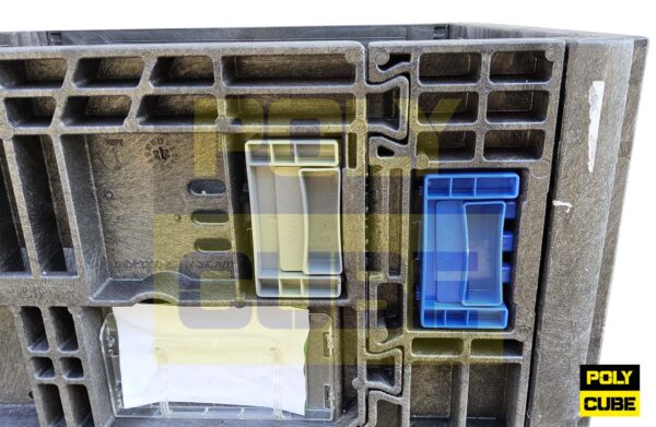 PC001-08 CONTENITORI INDUSTRIALI IN PLASTICA ABBATTIBILI versione small mm810x770h640 - immagine 4