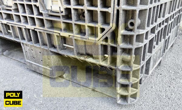 PC001-08 CONTENITORI INDUSTRIALI IN PLASTICA ABBATTIBILI versione small mm810x770h640 - immagine 5