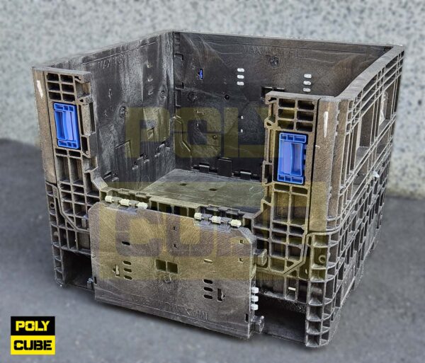 PC001-08 CONTENITORI INDUSTRIALI IN PLASTICA ABBATTIBILI versione small mm810x770h640 - immagine 6