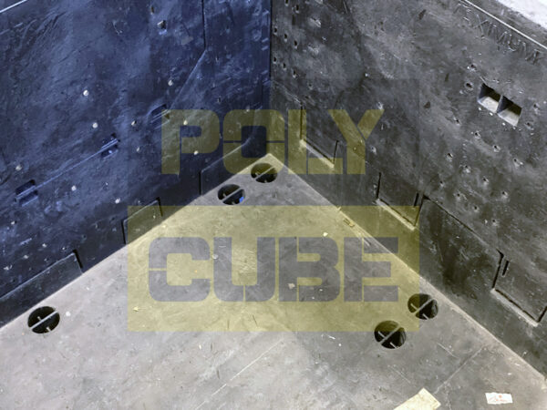 PC001-09 CONTENITORI INDUSTRIALI IN PLASTICA ABBATTIBILI versione medium mm 1200x1000 h760 - immagine 4