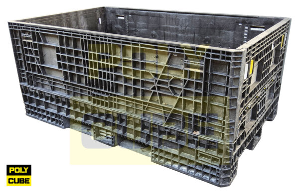 PC001-11 CONTENITORI INDUSTRIALI IN PLASTICA ABBATTIBILI versione mega mm 1980x1210h870 - immagine 2