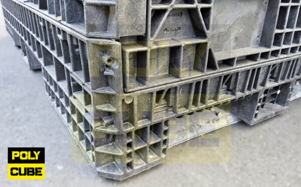 PC001-11 CONTENITORI INDUSTRIALI IN PLASTICA ABBATTIBILI versione mega mm 1980x1210h870 - immagine 6