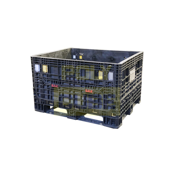 PC001-12 CONTENITORI INDUSTRIALI IN PLASTICA ABBATTIBILI versione medium mm 1200x1000 h760