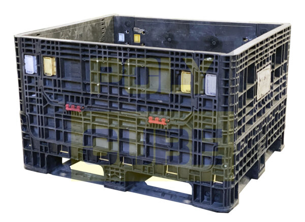 PC001-12 CONTENITORI INDUSTRIALI IN PLASTICA ABBATTIBILI versione medium mm 1200x1000 h760 - immagine 2